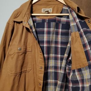 Men's Duluth Trading Company Fire Hose Flannel-Lined Jacket. 2XL Tall.